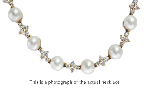 Tiffany & Co Aria 18k Gold and Pearl Necklace - Bloomsbury Manor Ltd