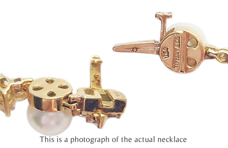 Tiffany & Co Aria 18k Gold and Pearl Necklace - Bloomsbury Manor Ltd