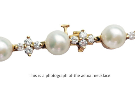 Tiffany & Co Aria 18k Gold and Pearl Necklace - Bloomsbury Manor Ltd