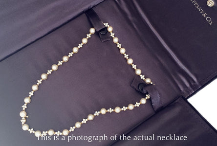 Tiffany & Co Aria 18k Gold and Pearl Necklace - Bloomsbury Manor Ltd