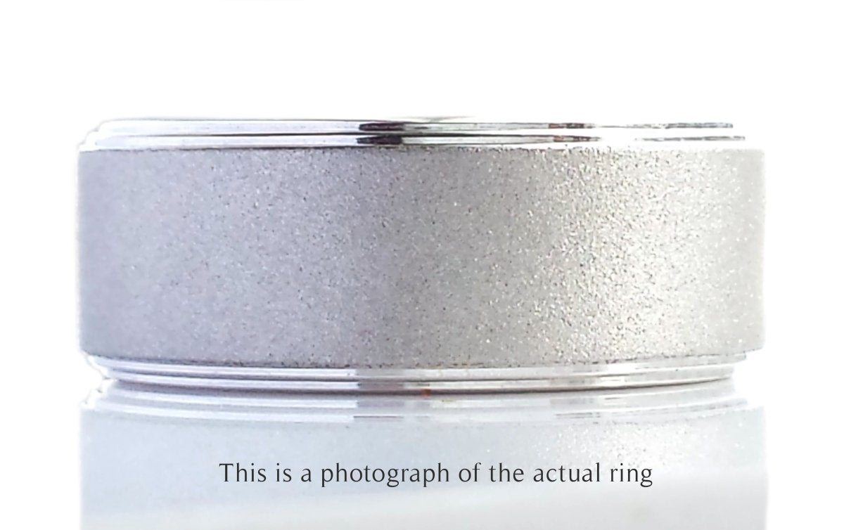Tiffany & Co Century Mens 10 Diamond Brushed Wedding Band - Bloomsbury Manor Ltd