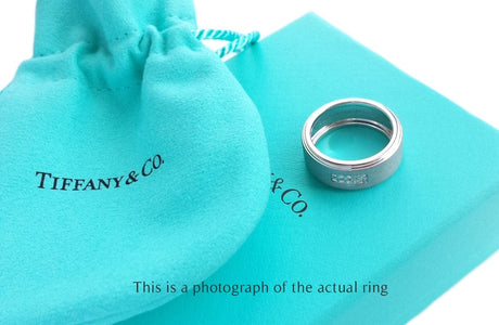 Tiffany & Co Century Mens 10 Diamond Brushed Wedding Band - Bloomsbury Manor Ltd