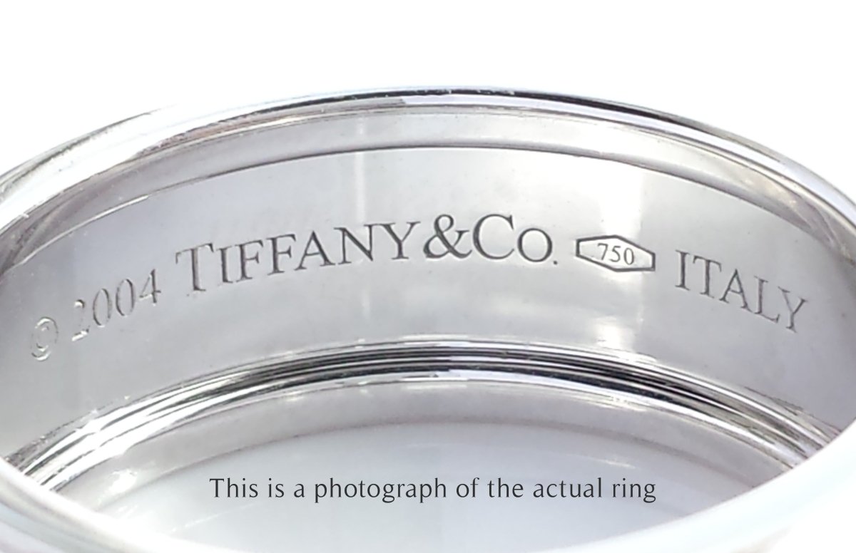 Tiffany & Co Century Mens 10 Diamond Brushed Wedding Band - Bloomsbury Manor Ltd