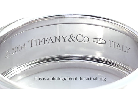 Tiffany & Co Century Mens 10 Diamond Brushed Wedding Band - Bloomsbury Manor Ltd