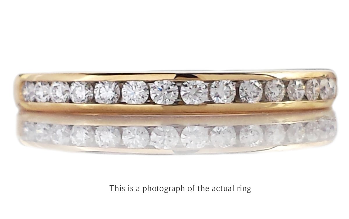 Tiffany Channel Set Wedding Eternity Band Ring