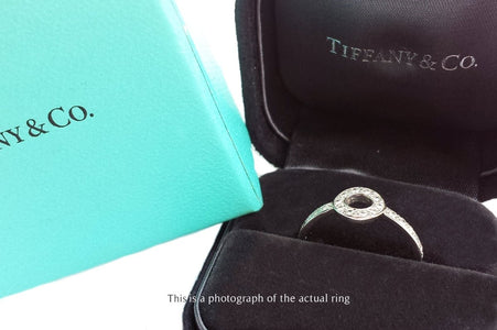 Tiffany & Co Circle Diamond Platinum Ring - Bloomsbury Manor Ltd