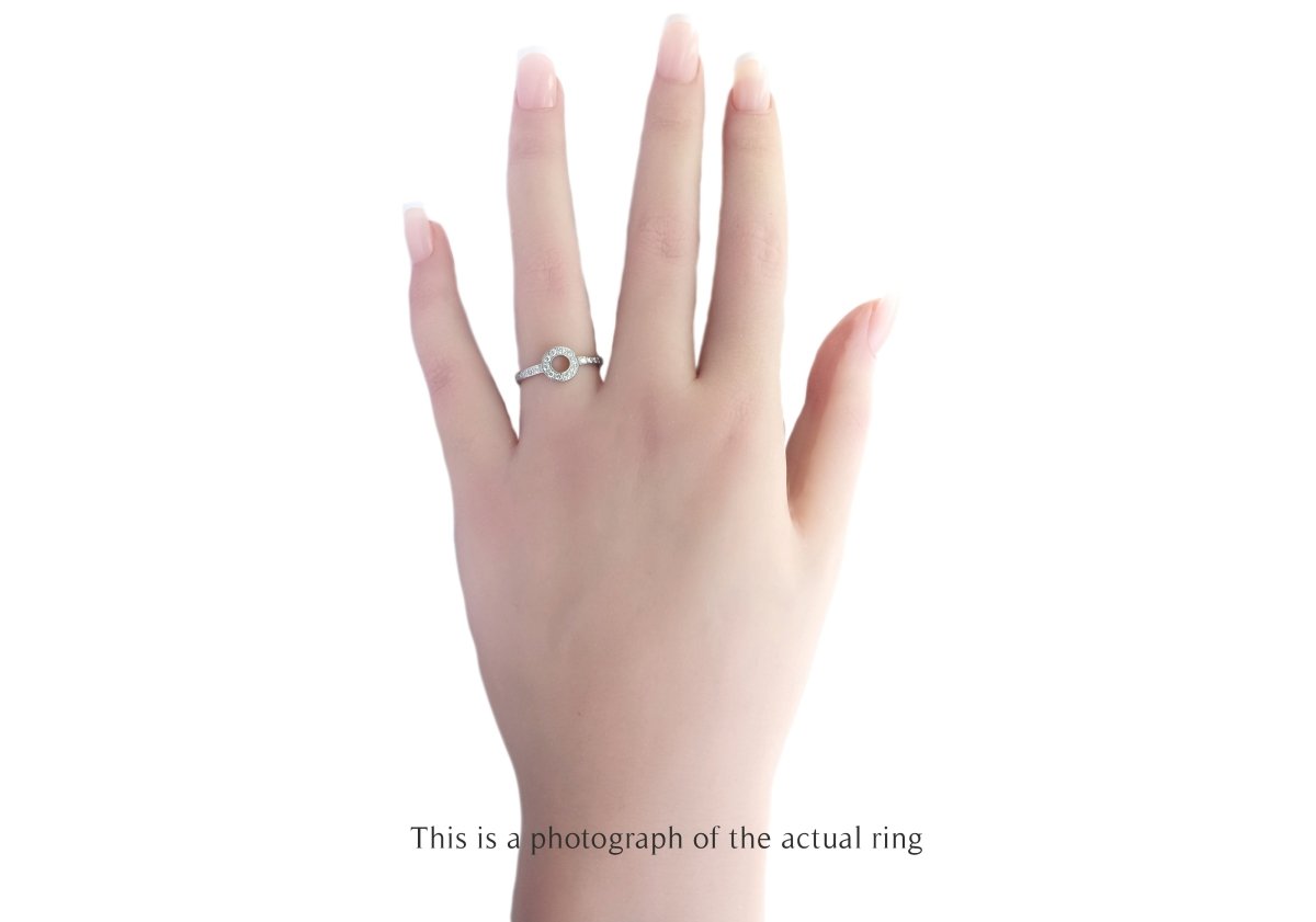 Tiffany & Co Circle Diamond Platinum Ring - Bloomsbury Manor Ltd