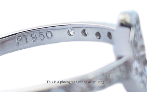 Tiffany & Co Circle Diamond Platinum Ring - Bloomsbury Manor Ltd