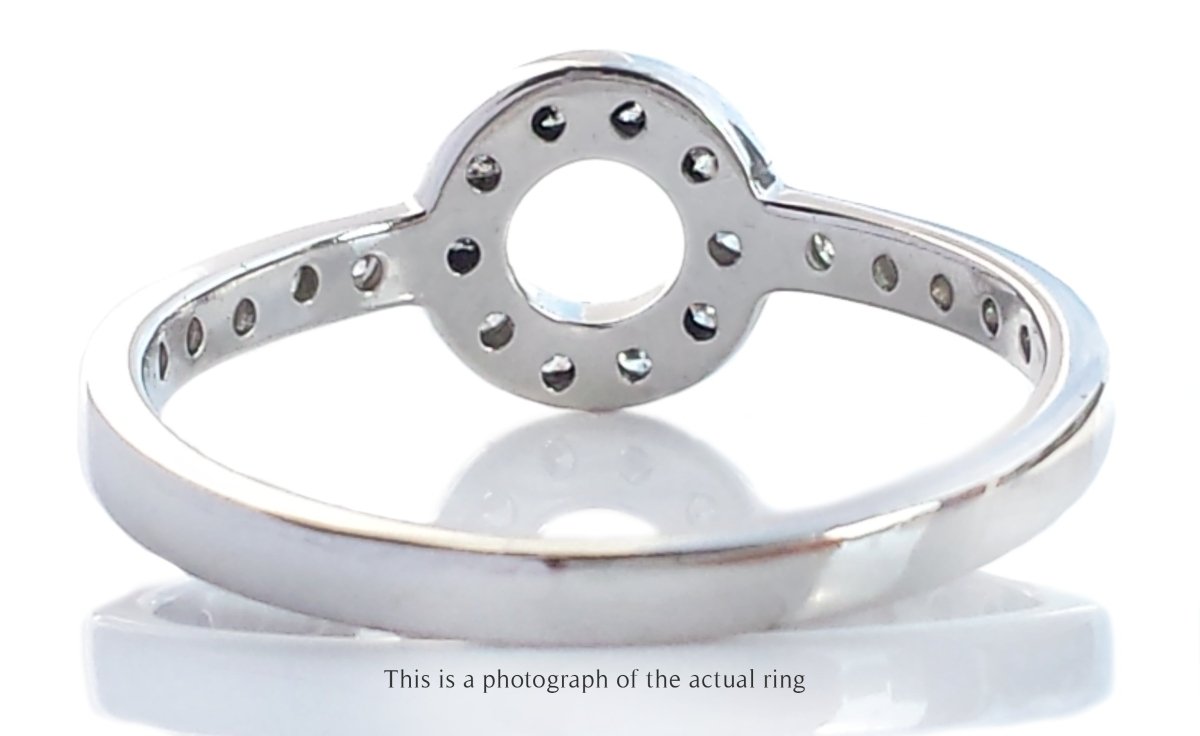 Tiffany & Co Circle Diamond Platinum Ring - Bloomsbury Manor Ltd