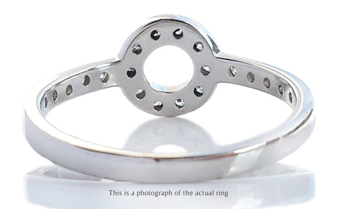 Tiffany & Co Circle Diamond Platinum Ring - Bloomsbury Manor Ltd