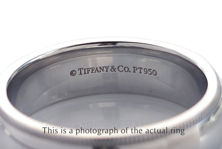 Tiffany & Co Classic Milgrain 6mm Mens Wedding Band - Bloomsbury Manor Ltd