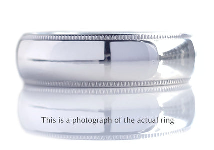 Tiffany & Co Classic Milgrain 6mm Mens Wedding Band - Bloomsbury Manor Ltd