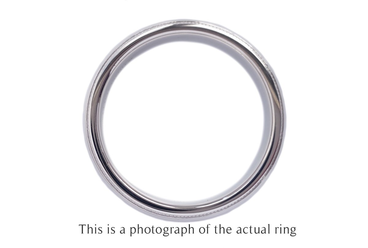 Tiffany & Co Classic Milgrain 6mm Mens Wedding Band - Bloomsbury Manor Ltd
