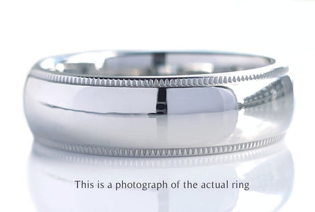Tiffany & Co Classic Milgrain 6mm Mens Wedding Band - Bloomsbury Manor Ltd