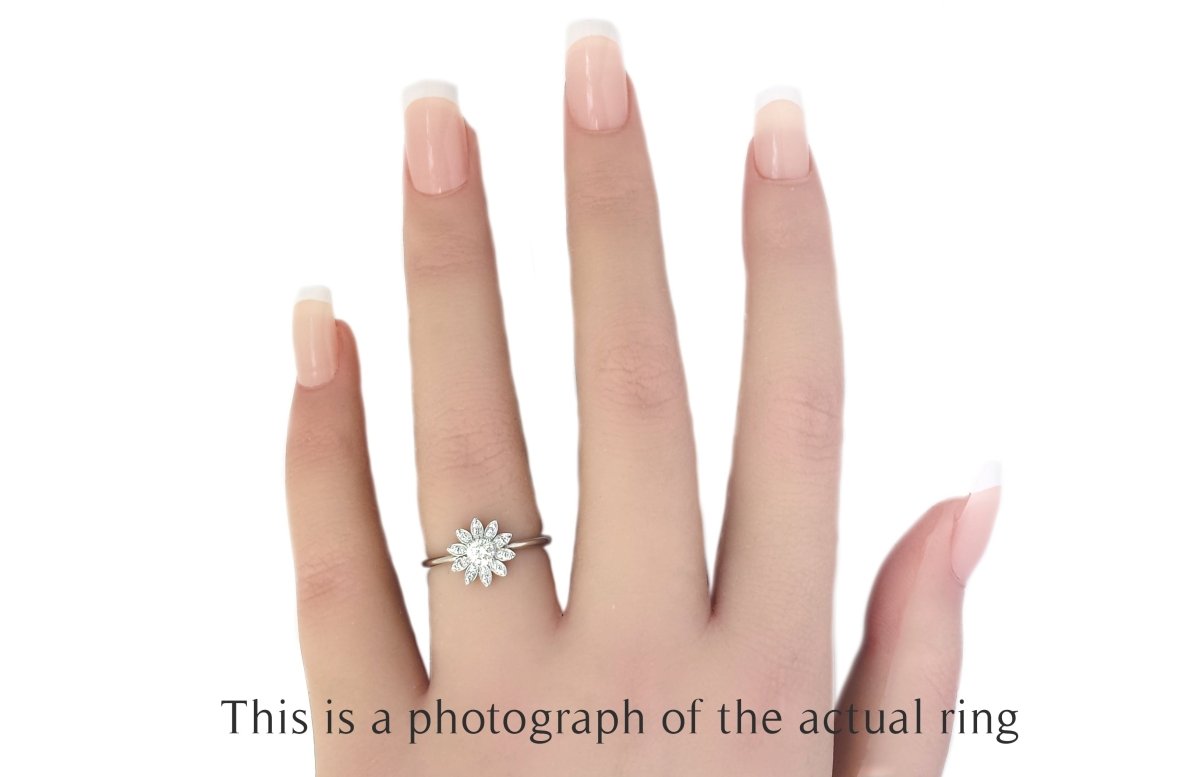 Tiffany & Co Daisy Flower Diamond Engagement Ring - Bloomsbury Manor Ltd