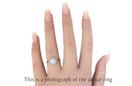 Tiffany & Co Daisy Flower Diamond Engagement Ring - Bloomsbury Manor Ltd