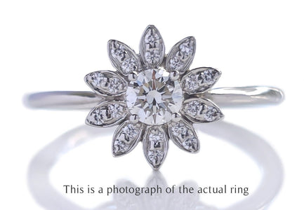 Tiffany & Co Daisy Flower Diamond Engagement Ring - Bloomsbury Manor Ltd