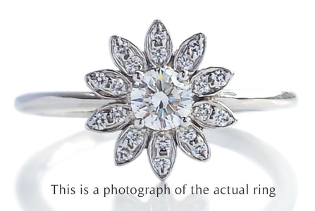 Tiffany & Co Daisy Flower Diamond Engagement Ring - Bloomsbury Manor Ltd