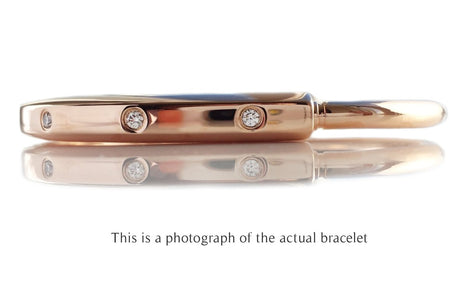 Tiffany & Co Diamond 18k Rose Gold Lock Bracelet - Bloomsbury Manor Ltd