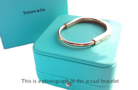 Tiffany & Co Diamond 18k Rose Gold Lock Bracelet - Bloomsbury Manor Ltd
