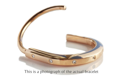 Tiffany & Co Diamond 18k Rose Gold Lock Bracelet - Bloomsbury Manor Ltd