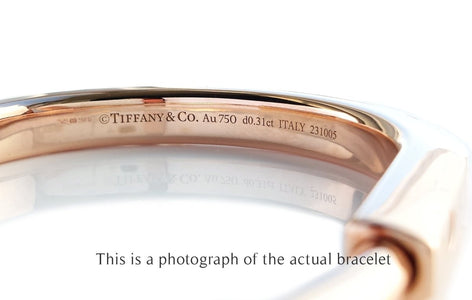 Tiffany & Co Diamond 18k Rose Gold Lock Bracelet - Bloomsbury Manor Ltd