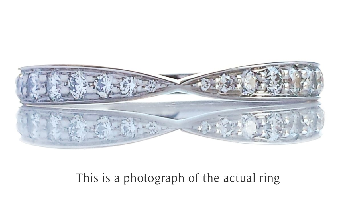 Tiffany & Co Diamond Harmony Wedding Band Ring - Bloomsbury Manor Ltd