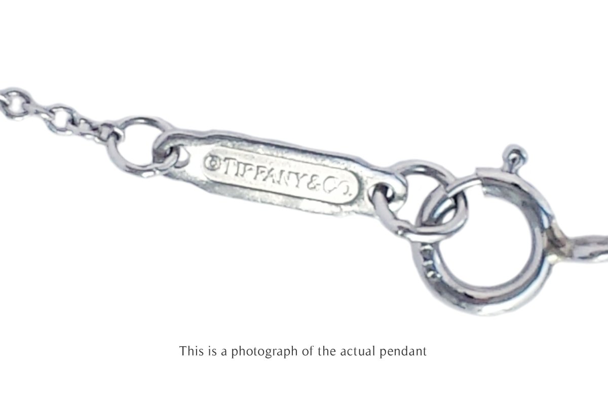 Tiffany & Co Diamond Keys Fleur de Lys Platinum Pendant - Bloomsbury Manor Ltd