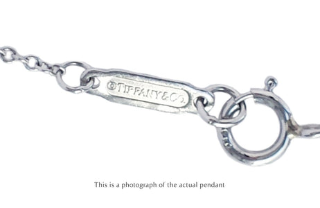Tiffany & Co Diamond Keys Fleur de Lys Platinum Pendant - Bloomsbury Manor Ltd