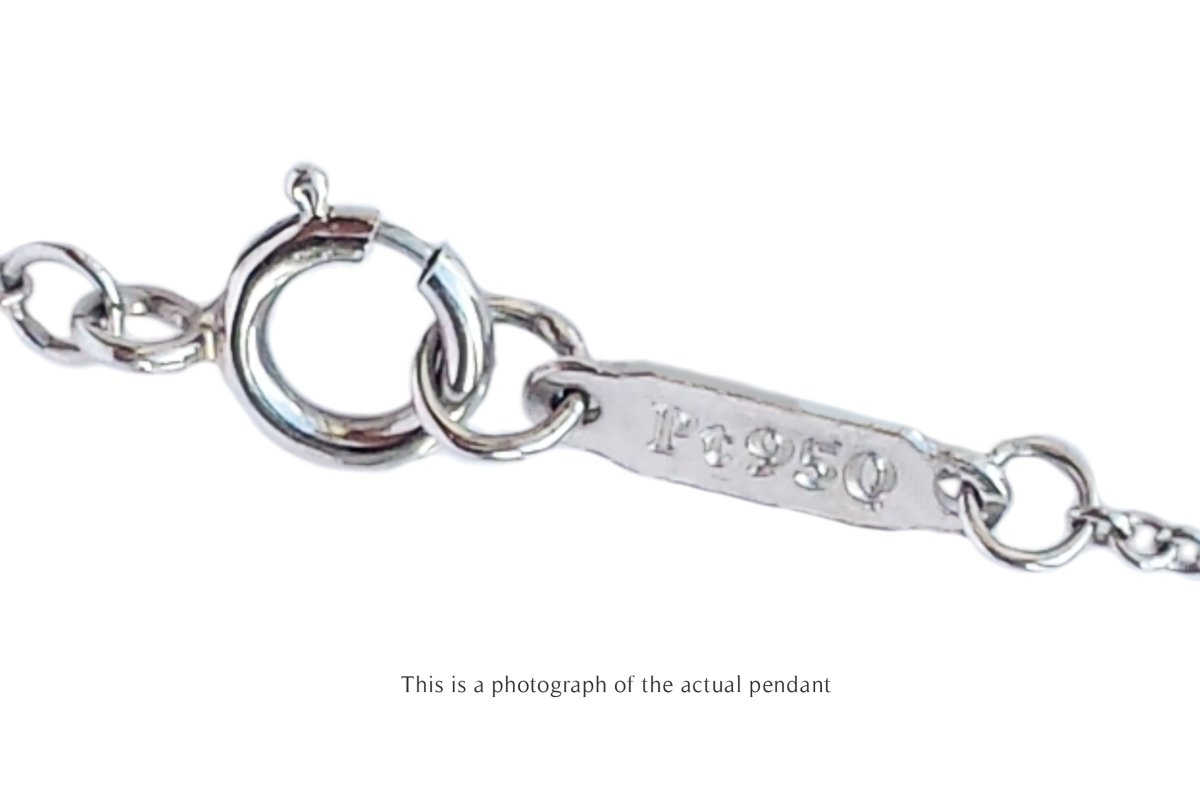 Tiffany & Co Diamond Keys Fleur de Lys Platinum Pendant - Bloomsbury Manor Ltd