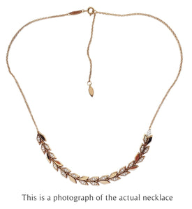 Tiffany & Co East West Victoria Vine Diamond Necklace 18k Rose Gold - Bloomsbury Manor Ltd
