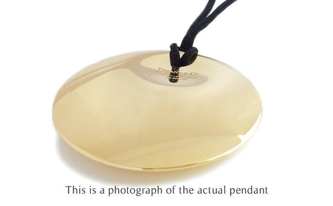Tiffany & Co Elsa Peretti 18k Gold Medium Circle Disc Pendant - Bloomsbury Manor Ltd