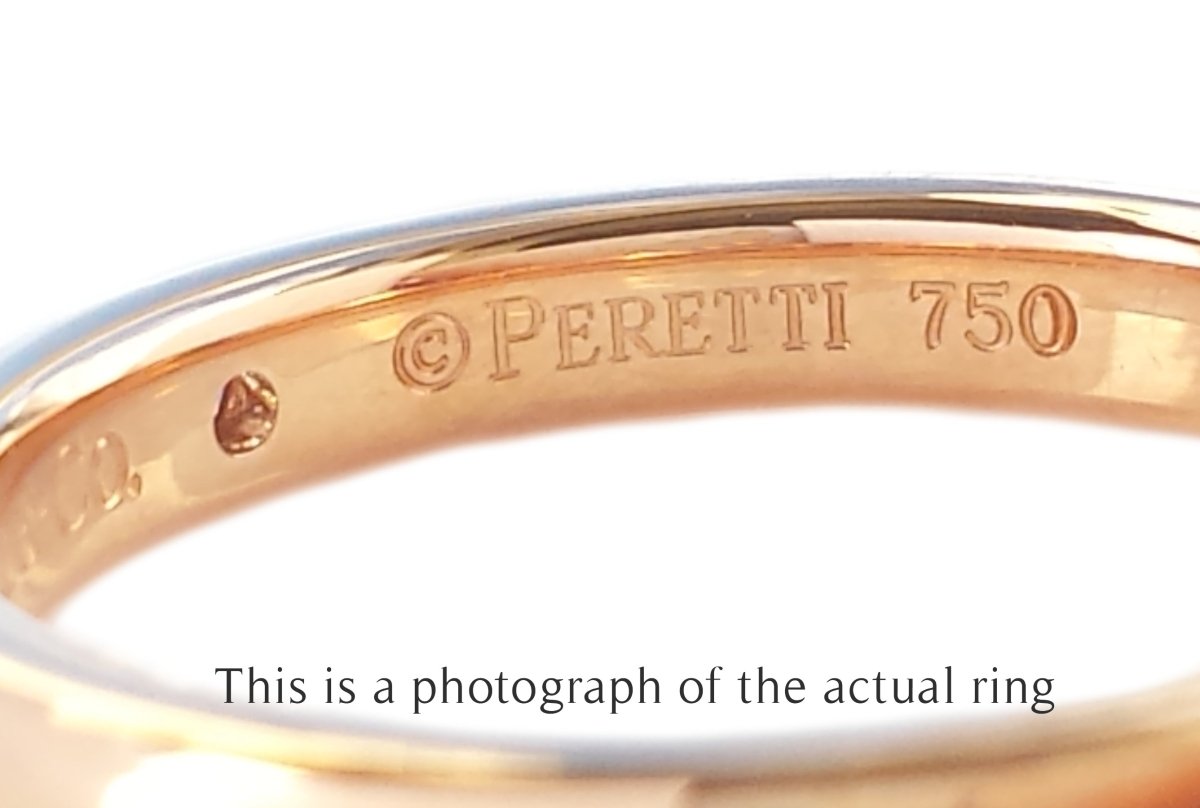 Tiffany & Co Elsa Peretti 18k Rose Gold Wedding Band Ring - Bloomsbury Manor Ltd