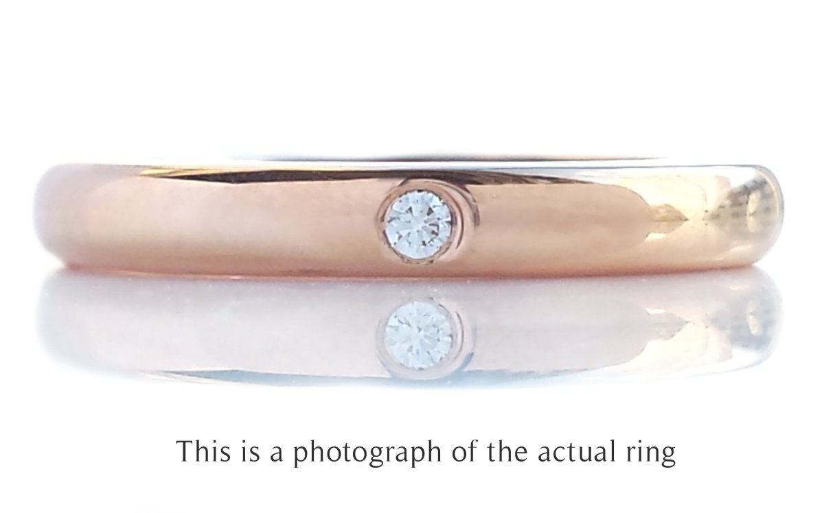 Tiffany & Co Elsa Peretti 18k Rose Gold Wedding Band Ring - Bloomsbury Manor Ltd