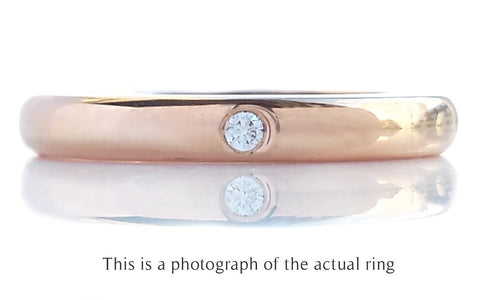 Tiffany & Co Elsa Peretti 18k Rose Gold Wedding Band Ring - Bloomsbury Manor Ltd