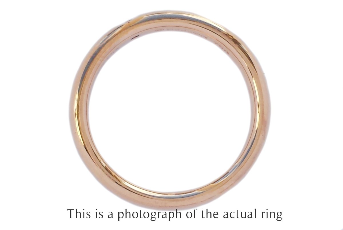 Tiffany & Co Elsa Peretti 18k Rose Gold Wedding Band Ring - Bloomsbury Manor Ltd