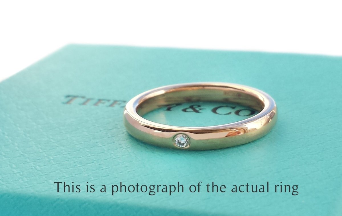 Tiffany & Co Elsa Peretti 18k Rose Gold Wedding Band Ring - Bloomsbury Manor Ltd