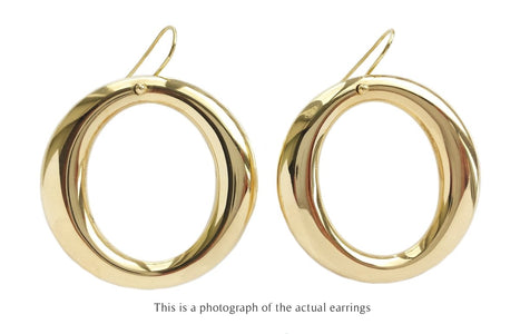 Tiffany & Co Elsa Peretti 18k Yellow Gold Sevillana Earrings Large - Bloomsbury Manor Ltd