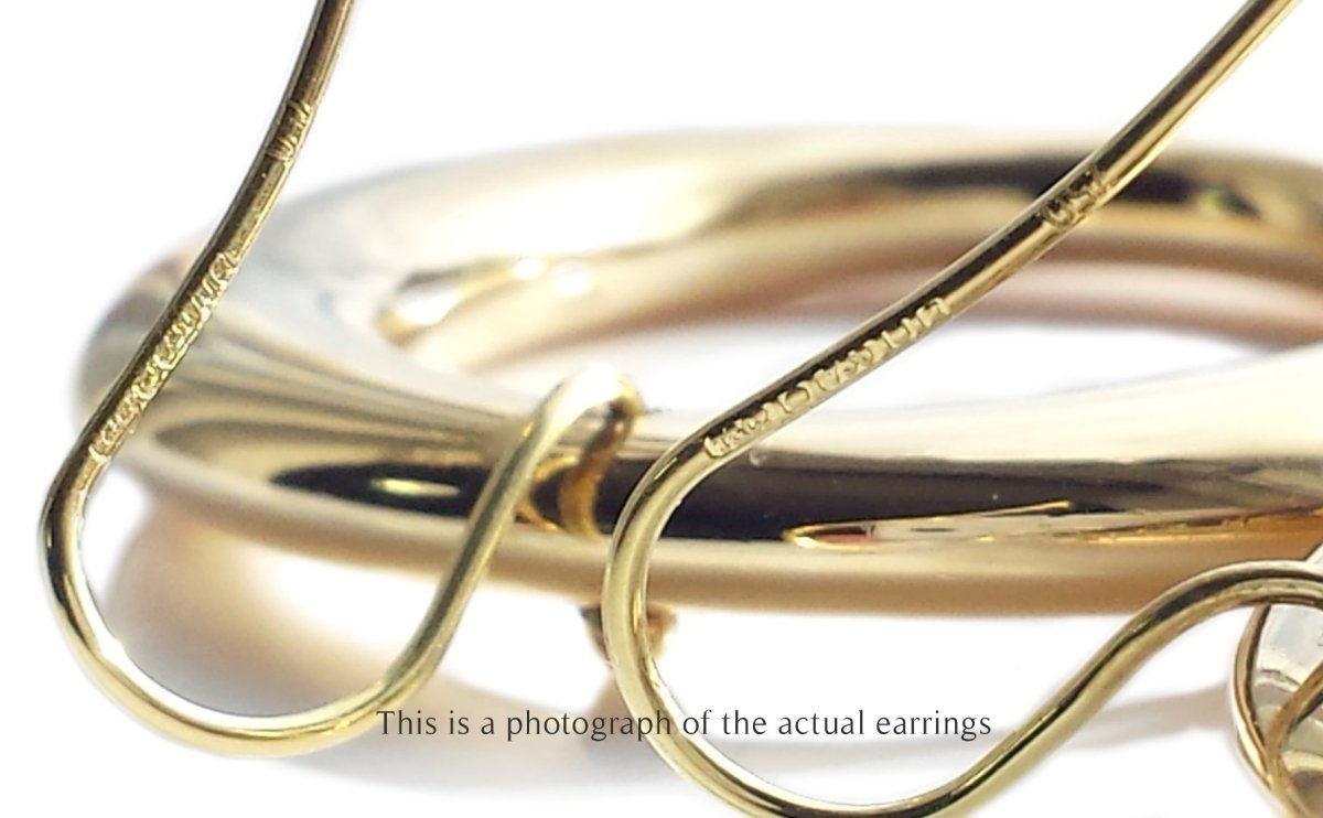 Tiffany & Co Elsa Peretti 18k Yellow Gold Sevillana Earrings Large - Bloomsbury Manor Ltd