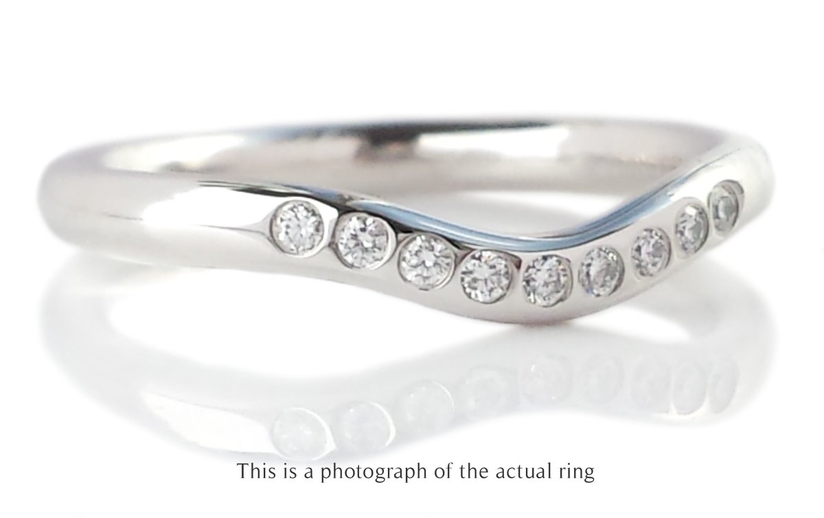 Tiffany & Co Elsa Peretti Diamond Wedding Band Ring - Bloomsbury Manor Ltd