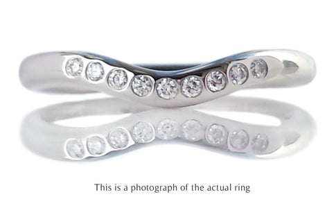 Tiffany & Co Elsa Peretti Diamond Wedding Band Ring - Bloomsbury Manor Ltd