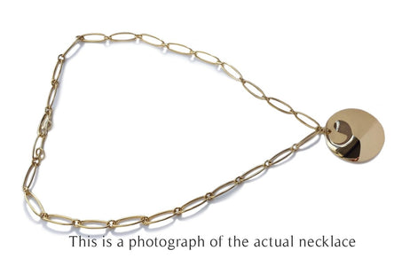 Tiffany & Co Elsa Peretti Disc Pedant Necklace 18k Yellow Gold - Bloomsbury Manor Ltd