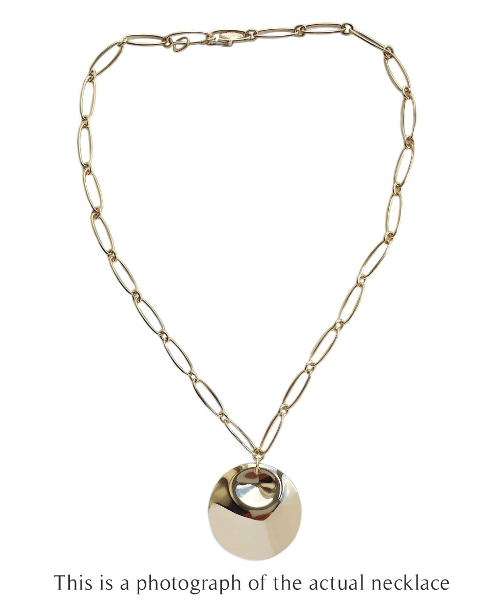 Tiffany & Co Elsa Peretti Disc Pedant Necklace 18k Yellow Gold - Bloomsbury Manor Ltd