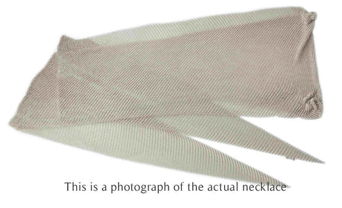 Tiffany & Co Elsa Peretti Large Silver Mesh Scarf Necklace - Bloomsbury Manor Ltd