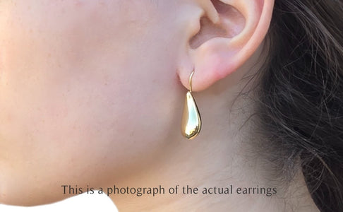 Tiffany & Co Elsa Peretti Large Teardrop Pendant Earrings - Bloomsbury Manor Ltd