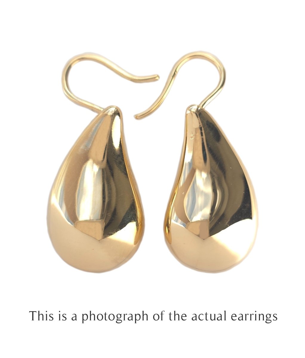 Tiffany & Co Elsa Peretti Large Teardrop Pendant Earrings - Bloomsbury Manor Ltd