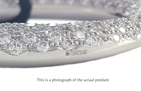 Tiffany & Co. Elsa Peretti Sevillana Pendant in Diamond Pavé – Medium - Bloomsbury Manor Ltd