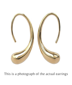 Tiffany & Co Elsa Peretti Teardrop 18 Gold Earrings - Bloomsbury Manor Ltd