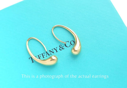 Tiffany & Co Elsa Peretti Teardrop 18 Gold Earrings - Bloomsbury Manor Ltd