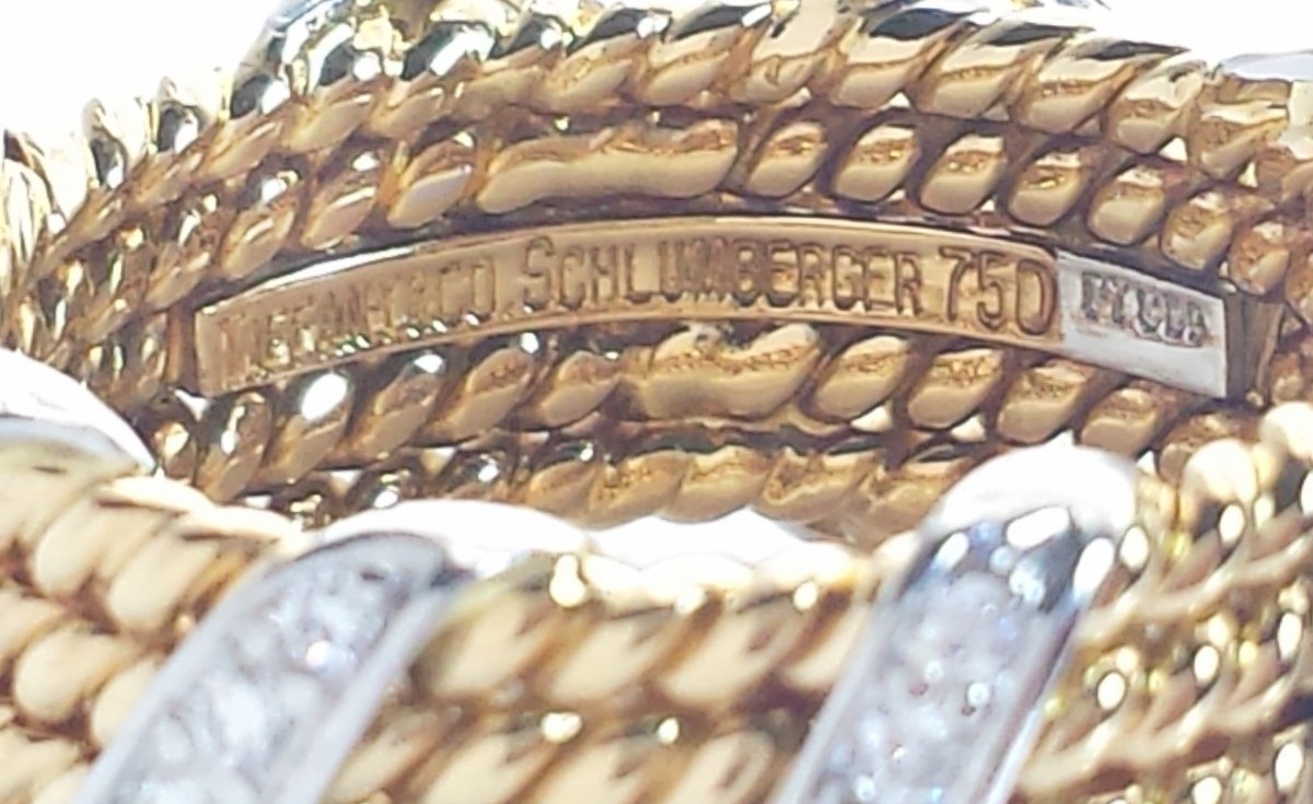 Tiffany & Co. Five Row Jean Schlumberger Diamond Rope Ring - Bloomsbury Manor Ltd